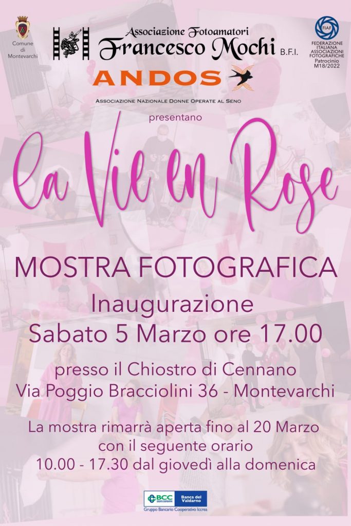 La mostra fotografica La vie en rose curata dalle associazioni Andos e Francesco Mochi