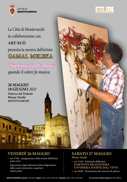 Mostra “SINFONIA IN COLORE” dell’artista Gamal Meleka